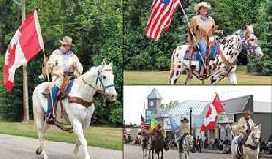 Fairlight's Doug Sauter will lead Moosomin Parade with his appaloosa horses
